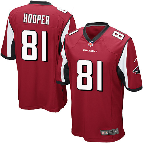 Nike Falcons #81 Austin Hooper Red Team Color Youth Stitched NFL Elite Jersey